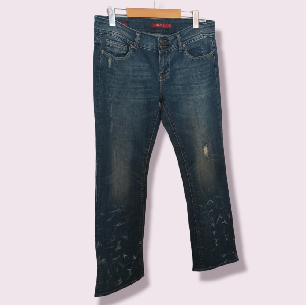 Distressed Vigold Blue Jeans Sz 9